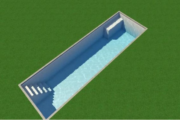 piscine creusée amazone contemporain